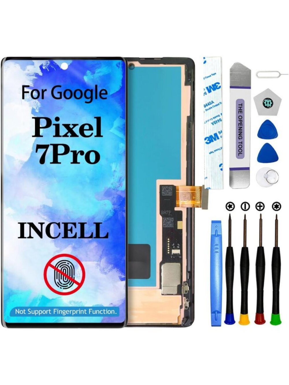 Google Pixel 7 Pro LCD Screen Replacement Kit - Touch Display Assembly Repair